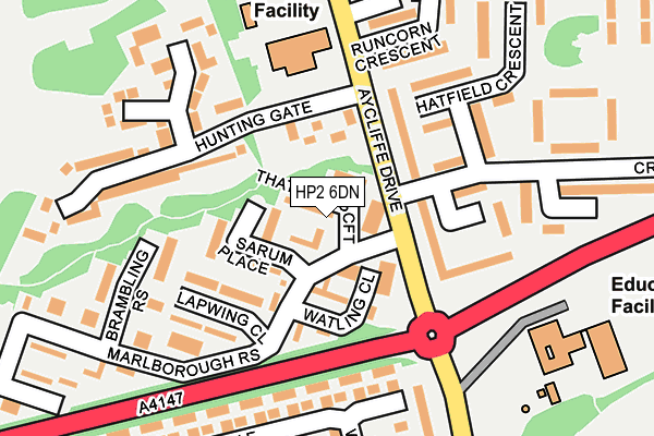 HP2 6DN map - OS OpenMap – Local (Ordnance Survey)
