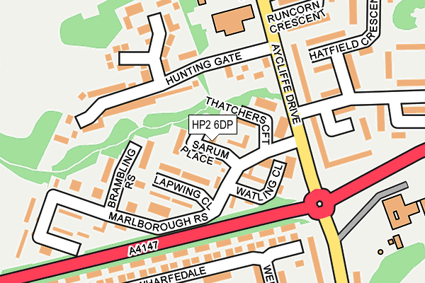 HP2 6DP map - OS OpenMap – Local (Ordnance Survey)