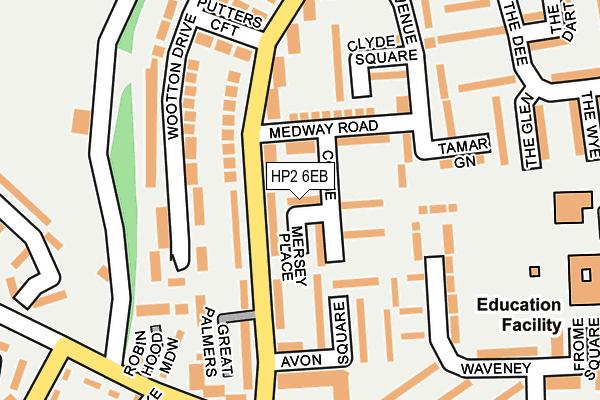 HP2 6EB map - OS OpenMap – Local (Ordnance Survey)
