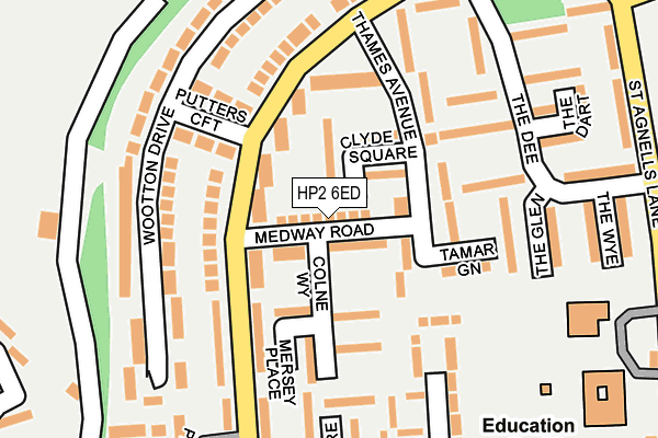 HP2 6ED map - OS OpenMap – Local (Ordnance Survey)