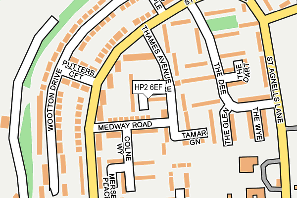 HP2 6EF map - OS OpenMap – Local (Ordnance Survey)
