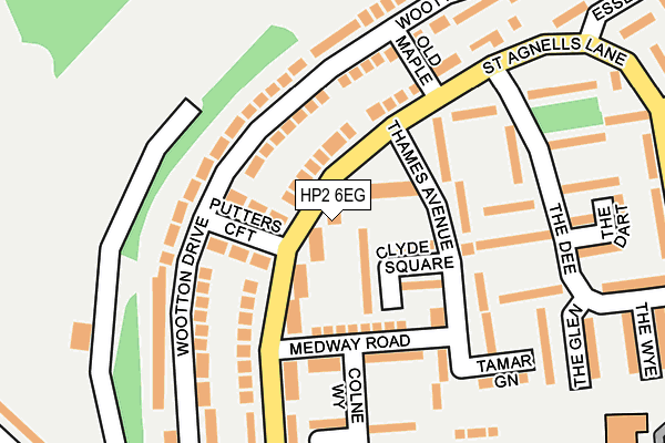HP2 6EG map - OS OpenMap – Local (Ordnance Survey)