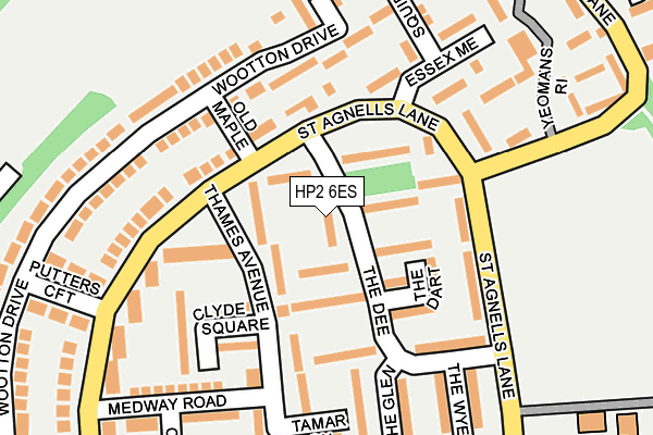 HP2 6ES map - OS OpenMap – Local (Ordnance Survey)