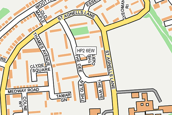 HP2 6EW map - OS OpenMap – Local (Ordnance Survey)