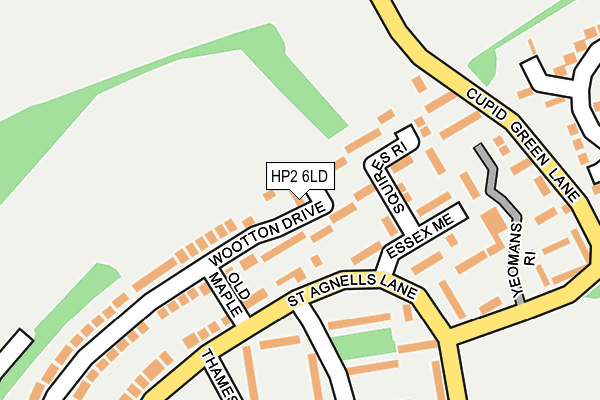 HP2 6LD map - OS OpenMap – Local (Ordnance Survey)