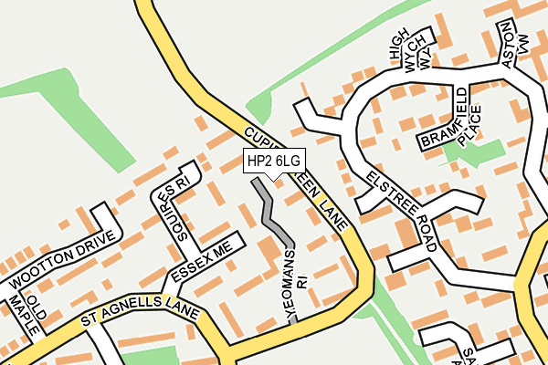 HP2 6LG map - OS OpenMap – Local (Ordnance Survey)