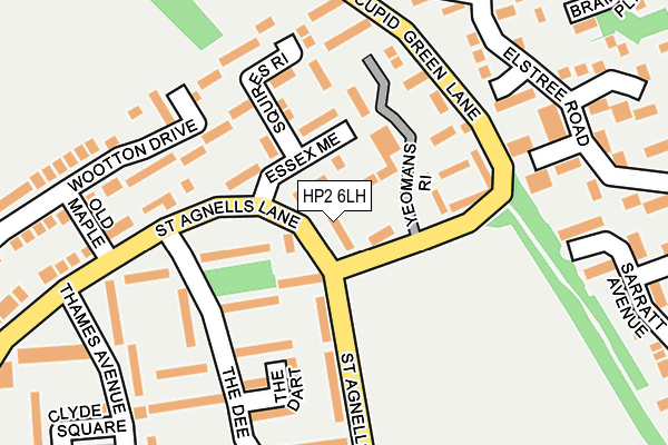HP2 6LH map - OS OpenMap – Local (Ordnance Survey)