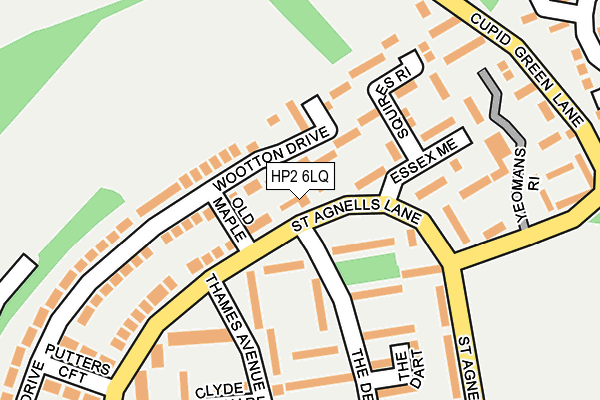 HP2 6LQ map - OS OpenMap – Local (Ordnance Survey)