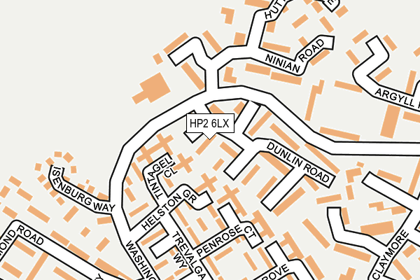 HP2 6LX map - OS OpenMap – Local (Ordnance Survey)