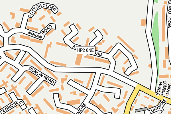 HP2 6NE map - OS OpenMap – Local (Ordnance Survey)