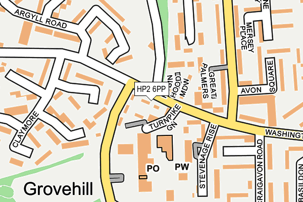 HP2 6PP map - OS OpenMap – Local (Ordnance Survey)