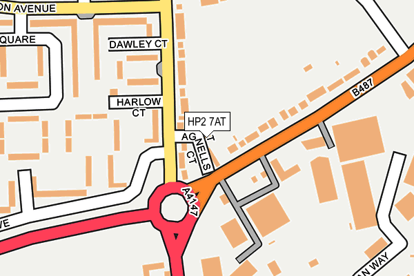 HP2 7AT map - OS OpenMap – Local (Ordnance Survey)
