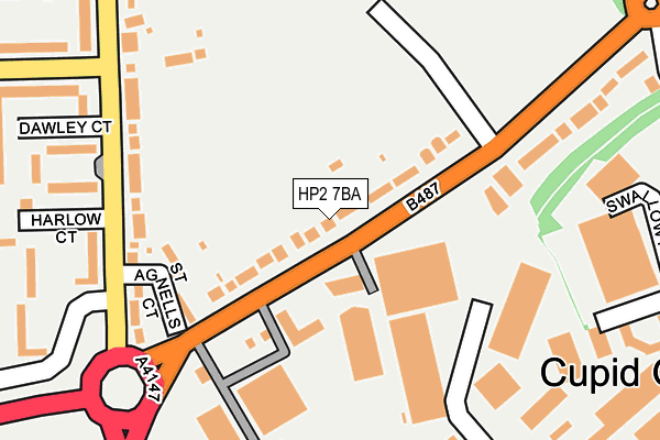 HP2 7BA map - OS OpenMap – Local (Ordnance Survey)