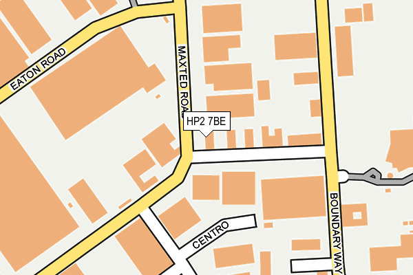 HP2 7BE map - OS OpenMap – Local (Ordnance Survey)
