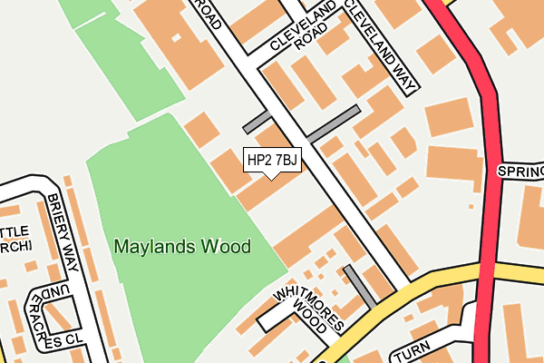 HP2 7BJ map - OS OpenMap – Local (Ordnance Survey)