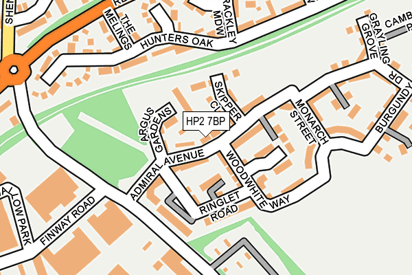 HP2 7BP map - OS OpenMap – Local (Ordnance Survey)