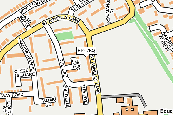 HP2 7BQ map - OS OpenMap – Local (Ordnance Survey)