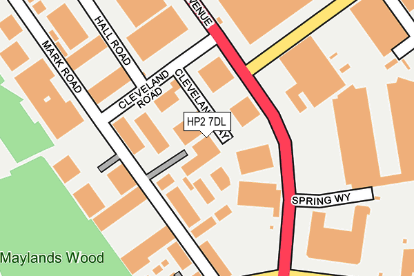 HP2 7DL map - OS OpenMap – Local (Ordnance Survey)