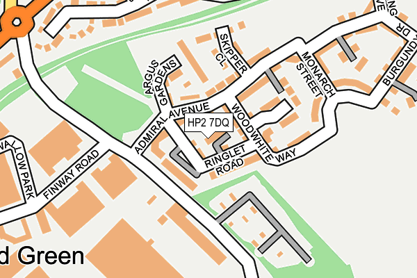 HP2 7DQ map - OS OpenMap – Local (Ordnance Survey)