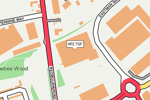 HP2 7GF map - OS OpenMap – Local (Ordnance Survey)