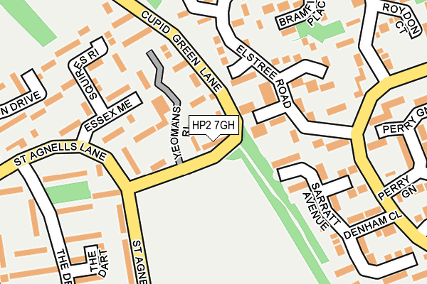 HP2 7GH map - OS OpenMap – Local (Ordnance Survey)