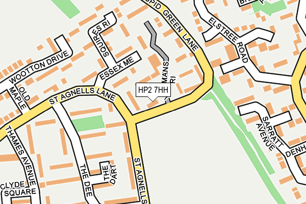 HP2 7HH map - OS OpenMap – Local (Ordnance Survey)