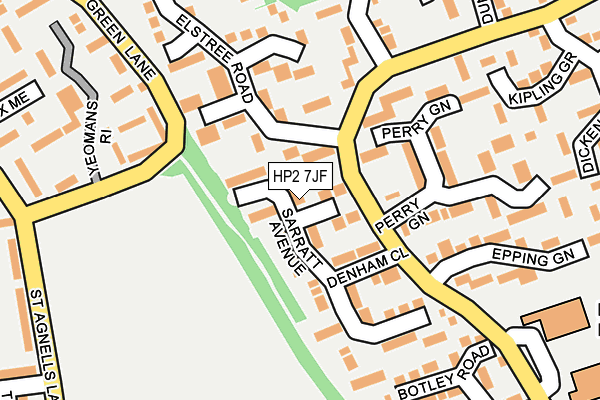 HP2 7JF map - OS OpenMap – Local (Ordnance Survey)