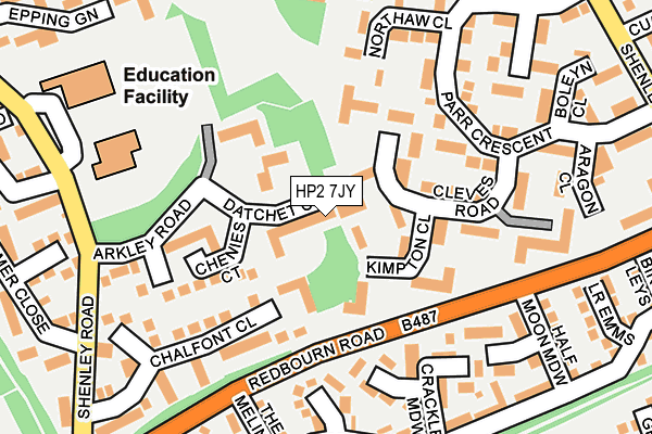 HP2 7JY map - OS OpenMap – Local (Ordnance Survey)