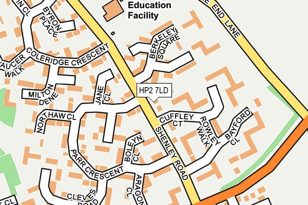 HP2 7LD map - OS OpenMap – Local (Ordnance Survey)