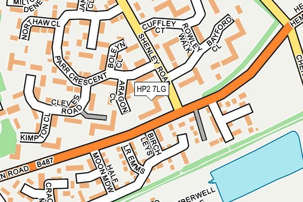 HP2 7LG map - OS OpenMap – Local (Ordnance Survey)