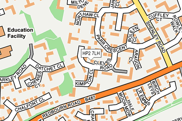 HP2 7LH map - OS OpenMap – Local (Ordnance Survey)