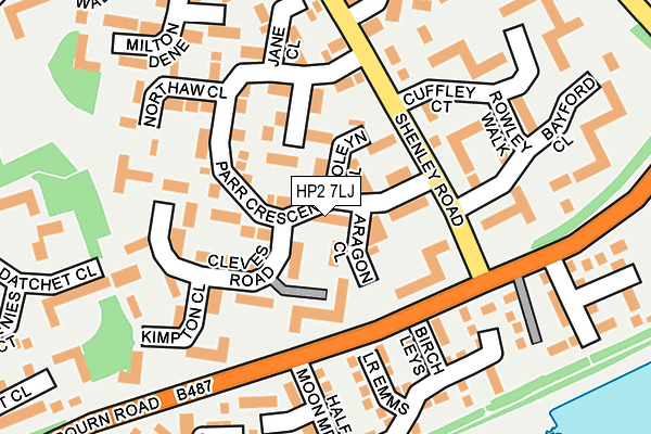 HP2 7LJ map - OS OpenMap – Local (Ordnance Survey)