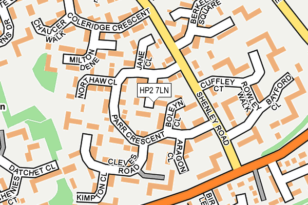 HP2 7LN map - OS OpenMap – Local (Ordnance Survey)