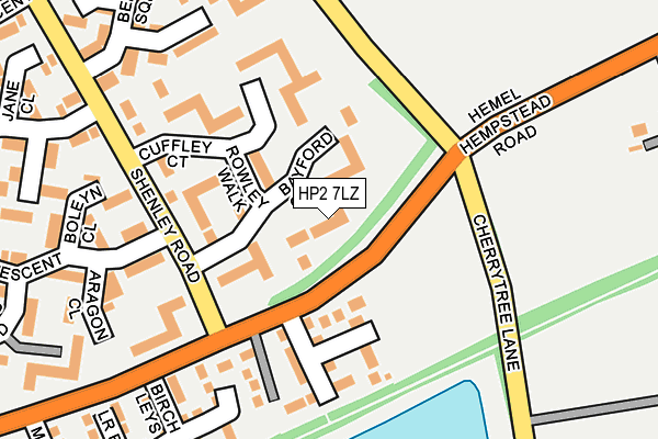 HP2 7LZ map - OS OpenMap – Local (Ordnance Survey)