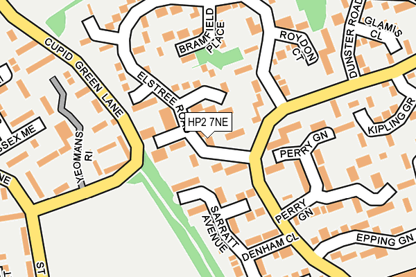 HP2 7NE map - OS OpenMap – Local (Ordnance Survey)