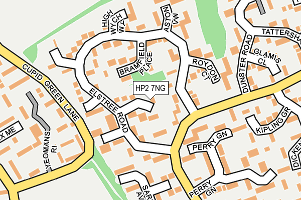 HP2 7NG map - OS OpenMap – Local (Ordnance Survey)