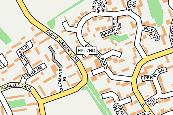 HP2 7NQ map - OS OpenMap – Local (Ordnance Survey)