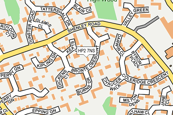 HP2 7NS map - OS OpenMap – Local (Ordnance Survey)