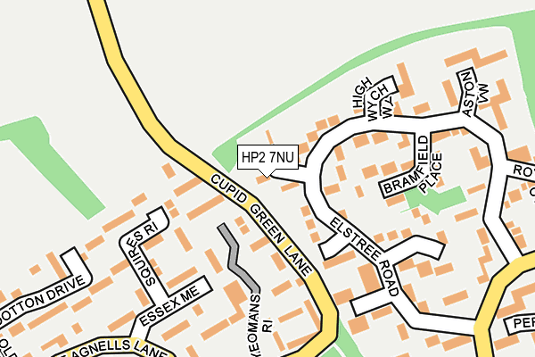 HP2 7NU map - OS OpenMap – Local (Ordnance Survey)