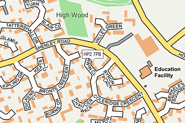 HP2 7PB map - OS OpenMap – Local (Ordnance Survey)