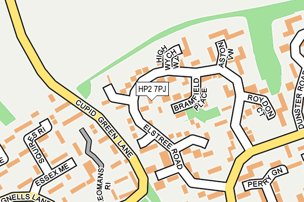 HP2 7PJ map - OS OpenMap – Local (Ordnance Survey)