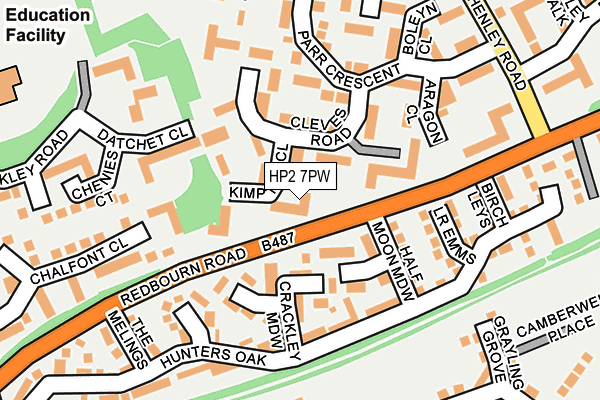HP2 7PW map - OS OpenMap – Local (Ordnance Survey)