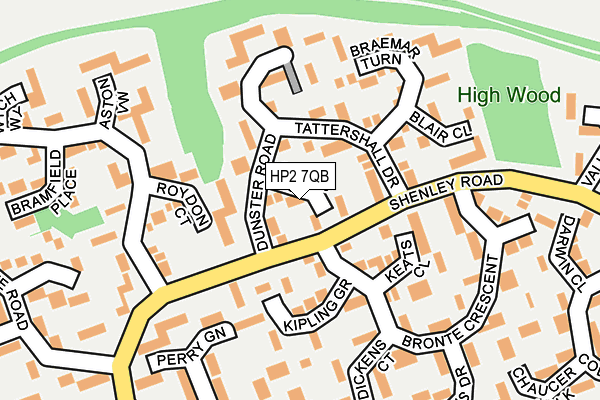 HP2 7QB map - OS OpenMap – Local (Ordnance Survey)