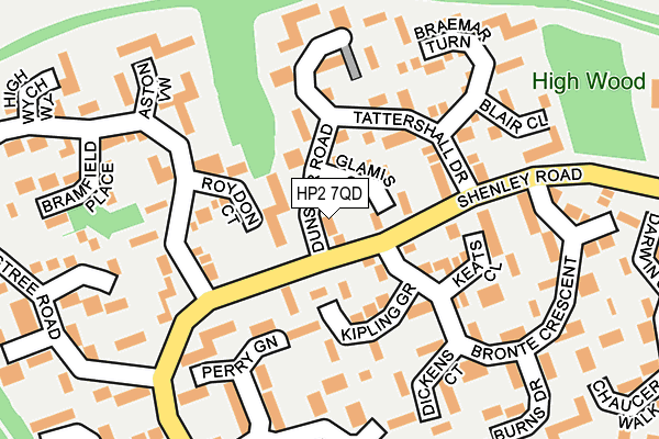 HP2 7QD map - OS OpenMap – Local (Ordnance Survey)