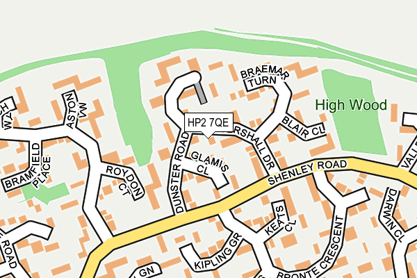 HP2 7QE map - OS OpenMap – Local (Ordnance Survey)