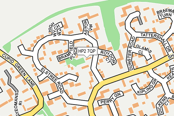 HP2 7QP map - OS OpenMap – Local (Ordnance Survey)