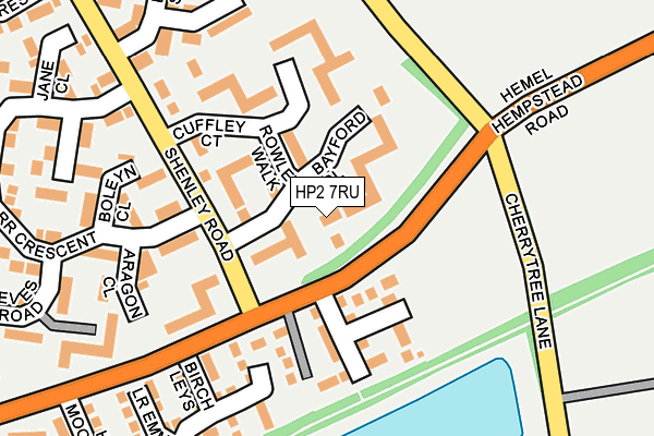HP2 7RU map - OS OpenMap – Local (Ordnance Survey)