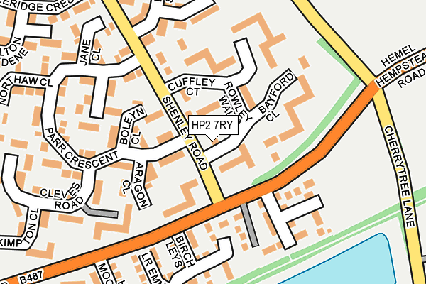 HP2 7RY map - OS OpenMap – Local (Ordnance Survey)