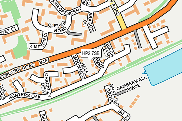 HP2 7SB map - OS OpenMap – Local (Ordnance Survey)