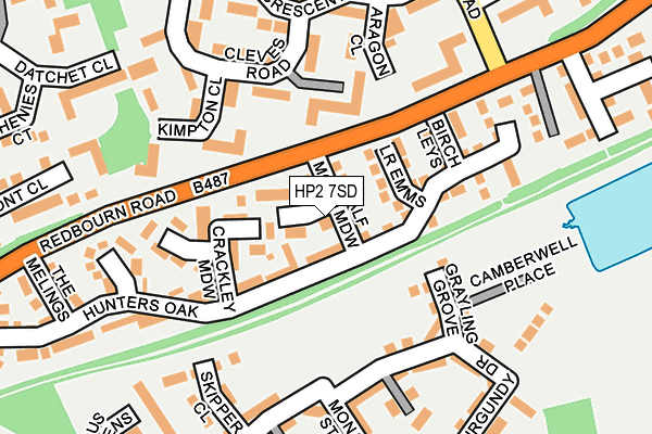 HP2 7SD map - OS OpenMap – Local (Ordnance Survey)